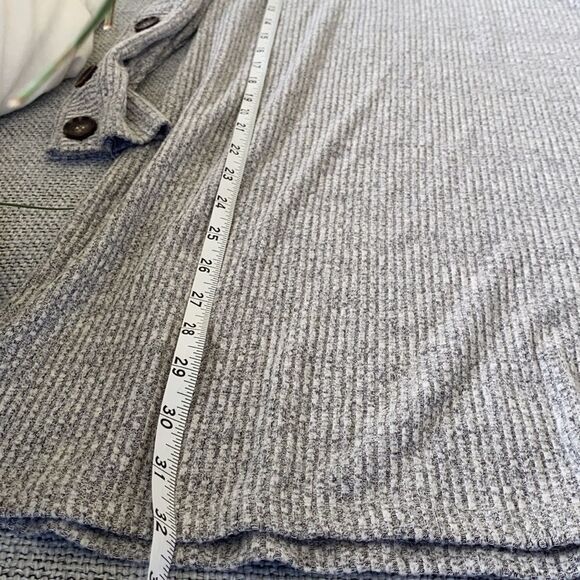 Neely Turtleneck Ribbed Sweater Dress Heather Gray Size Small - Picture 10 of 12